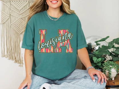 Brushstroke Dots Louisiana DTF TRANSFER
