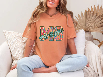 Brushstroke Dots Mississippi DTF TRANSFER