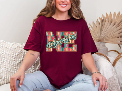 Brushstroke Dots Nebraska DTF TRANSFER