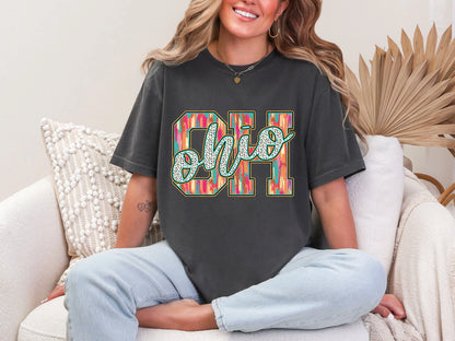 Brushstroke Dots Ohio DTF TRANSFER