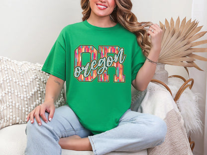 Brushstroke Dots Oregon DTF TRANSFER
