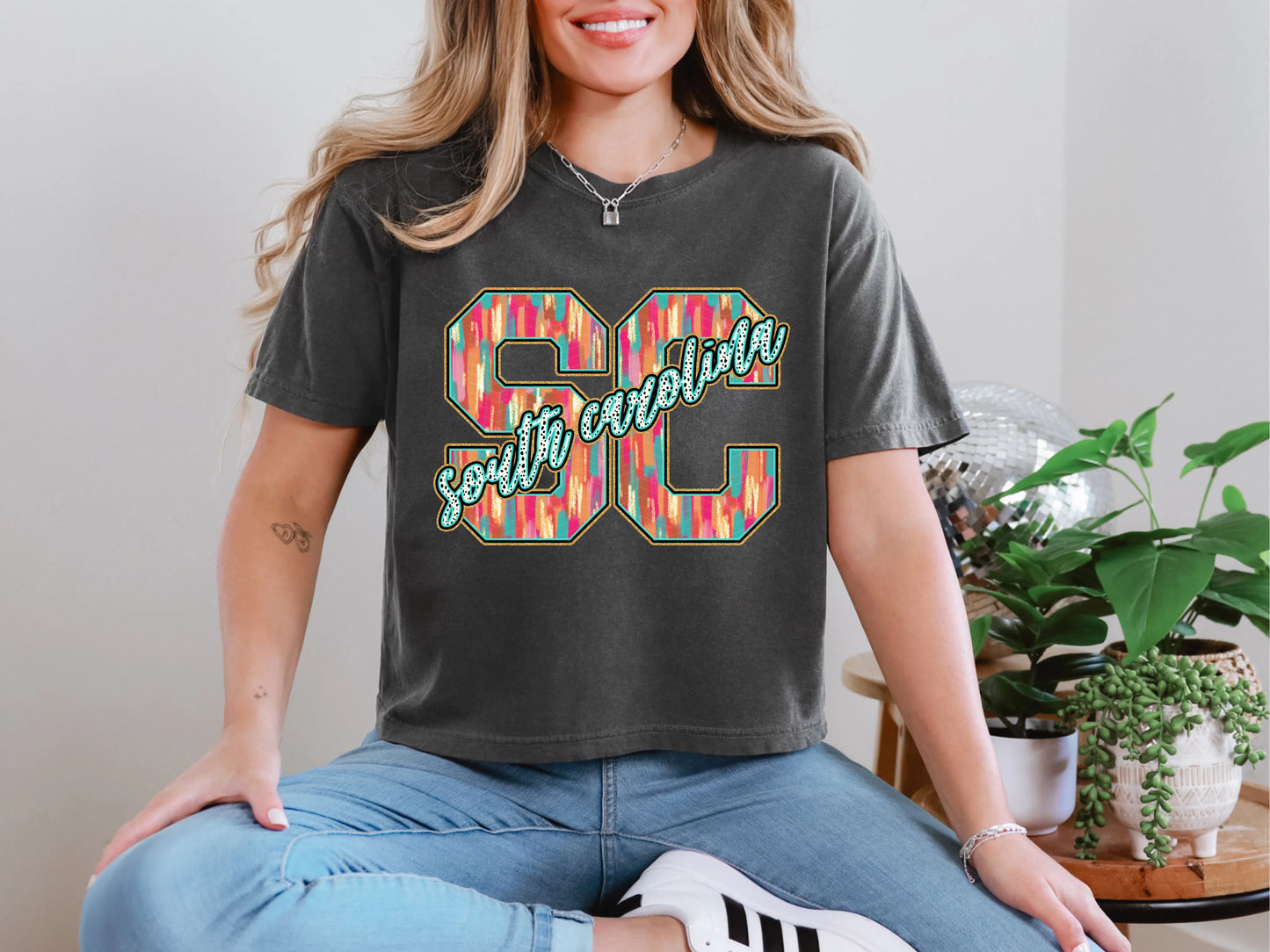 Brushstroke Dots South Carolina DTF TRANSFER