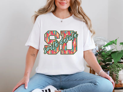 Brushstroke Dots South Dakota DTF TRANSFER