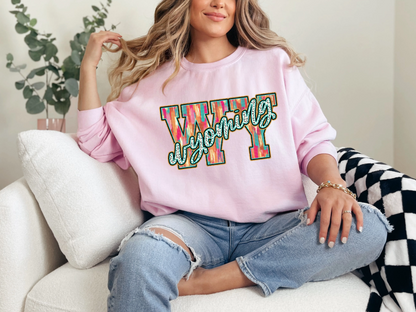 Brushstroke Dots Wyoming DTF TRANSFER