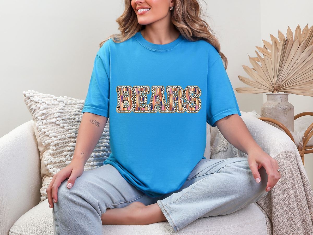 Brushstroke Leopard bears DTF TRANSFER