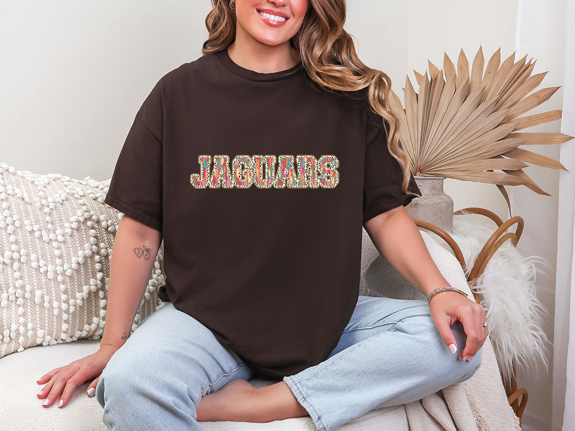 Brushstrokes Dots jaguars DTF TRANSFER