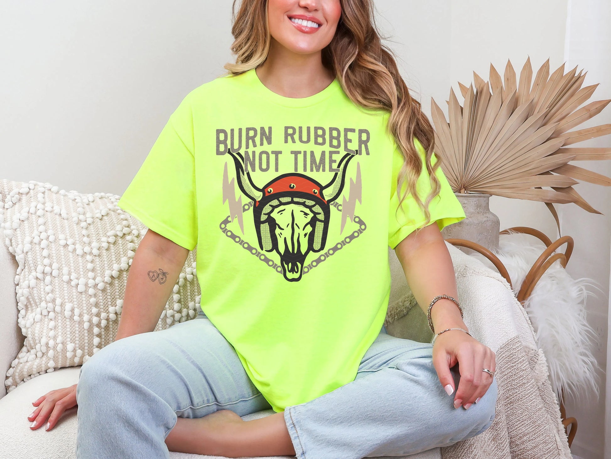 Burn Rubber Not Time | 2 Colors | DTF TRANSFER