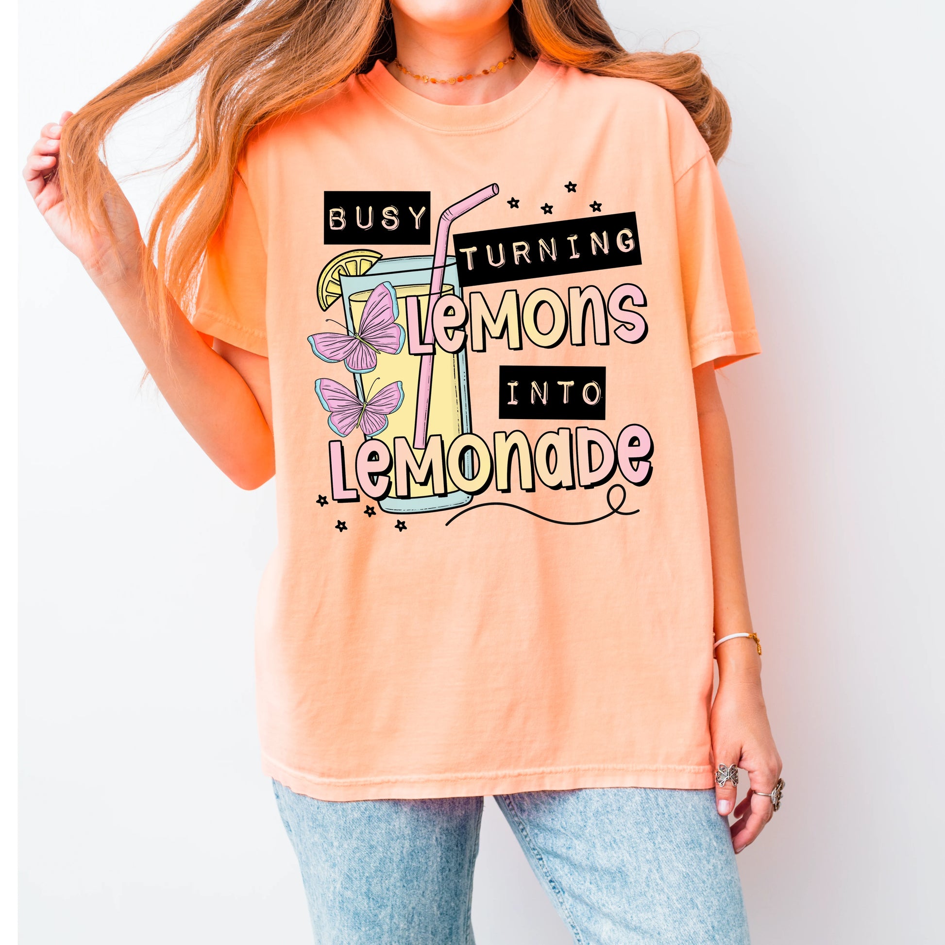 Busy Turning Lemons Into Lemonade DTF TRANSFER