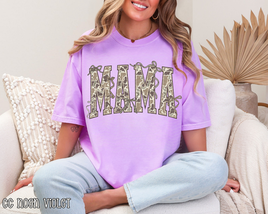 Camo Mama Bows DTF TRANSFER