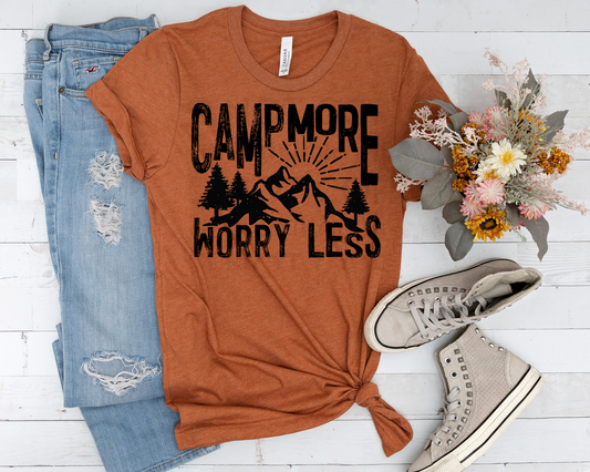 Camp More Worry Less DTF TRANSFER