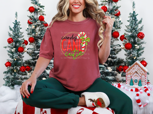 Candy Cane Cutie Red Green DTF TRANSFER