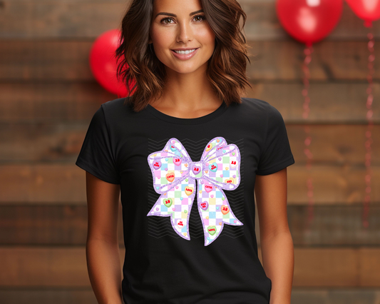Candy Heart Pastel Coquette Bow