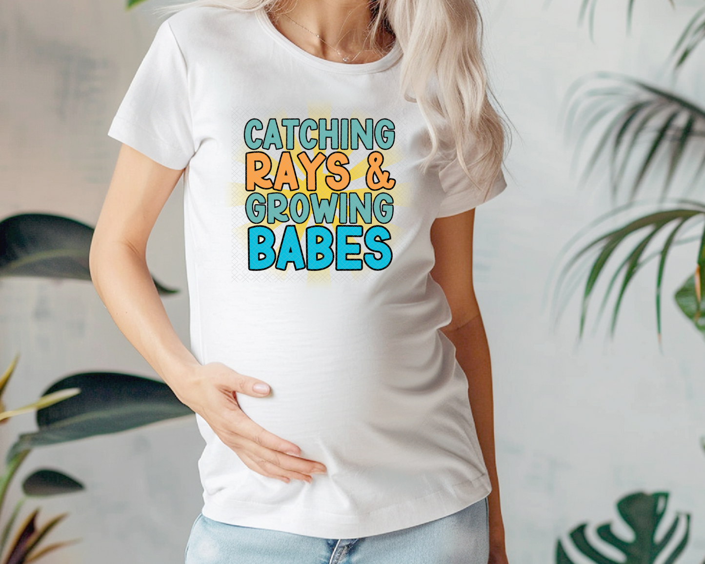 Catching Rays & Growing Babes | 2 Colors | DTF TRANSFER