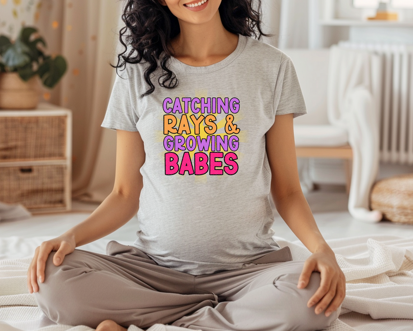 Catching Rays & Growing Babes | 2 Colors | DTF TRANSFER
