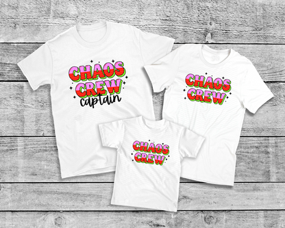 Chaos Crew & Captain | 2 Colors & Options DTF TRANSFER