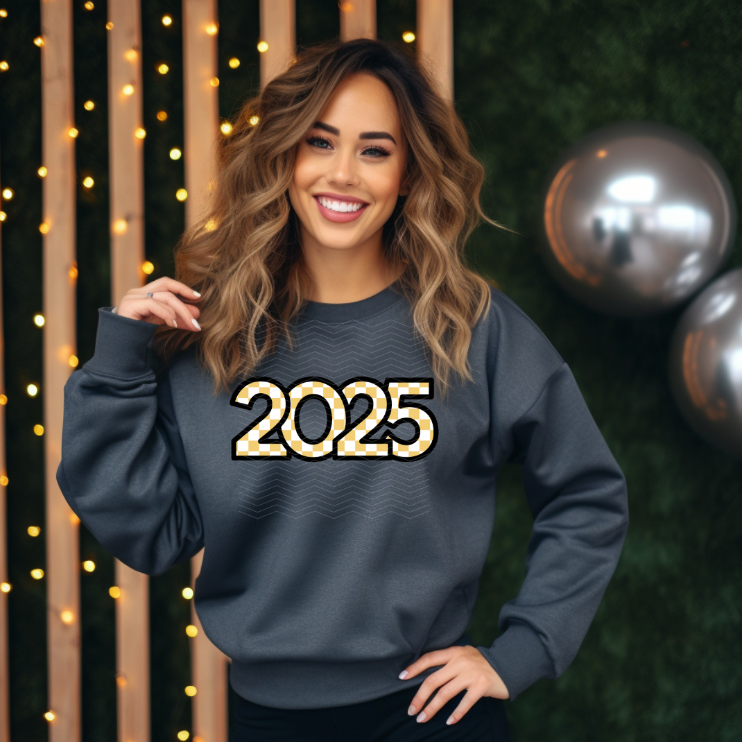 Checkered 2025 DTF TRANSFER