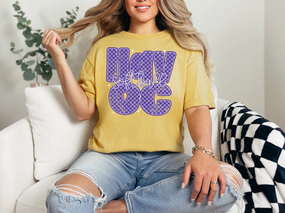 Checkered Retro - Havoc Softball DTF TRANSFER