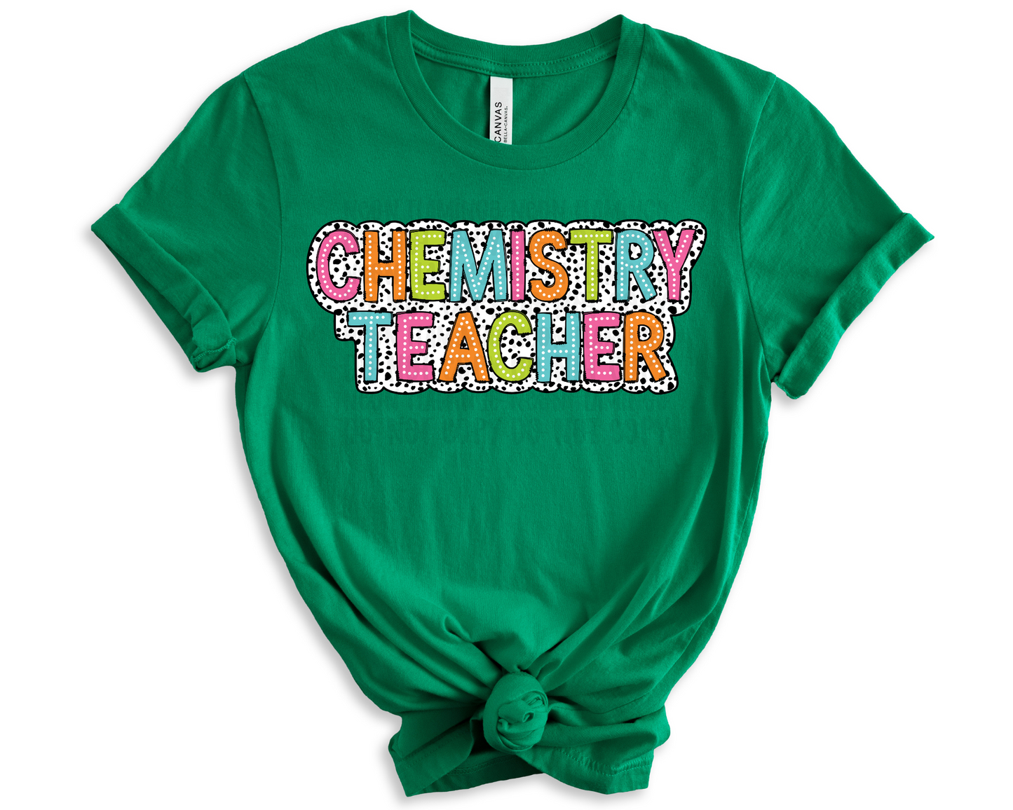 Chemistry Teacher Dalmatian Dots DTF TRANSFER