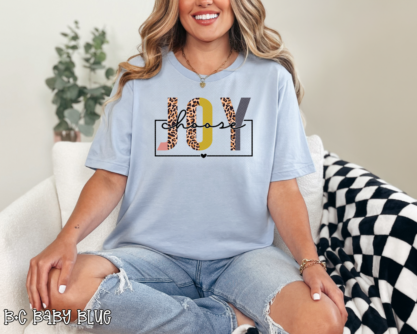 Choose Joy Half Leopard DTF TRANSFER