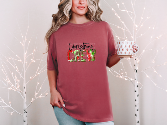 Christmas Crew Leopard Tie-Dye DTF TRANSFER