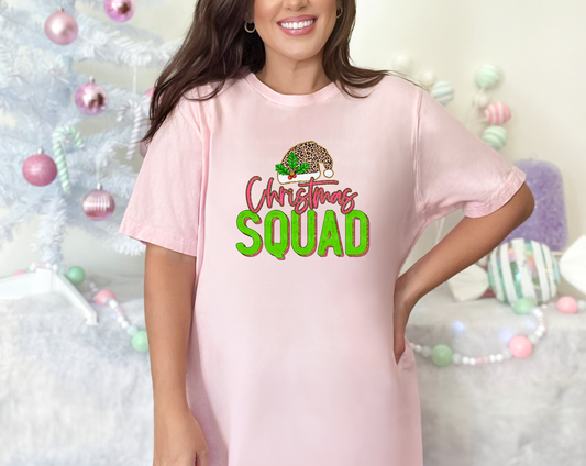 Christmas Squad Pink Green DTF TRANSFER