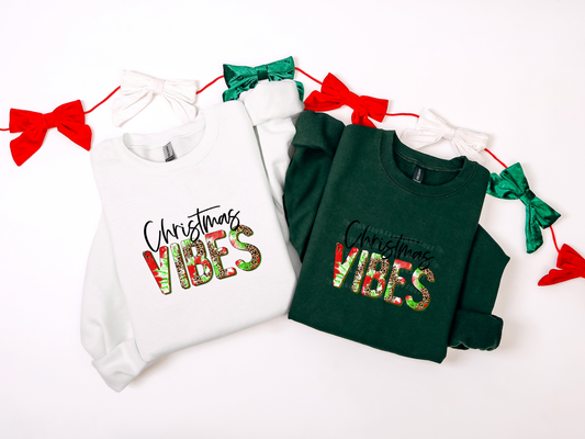 Christmas Vibes Leopard Tie-Dye DTF TRANSFER