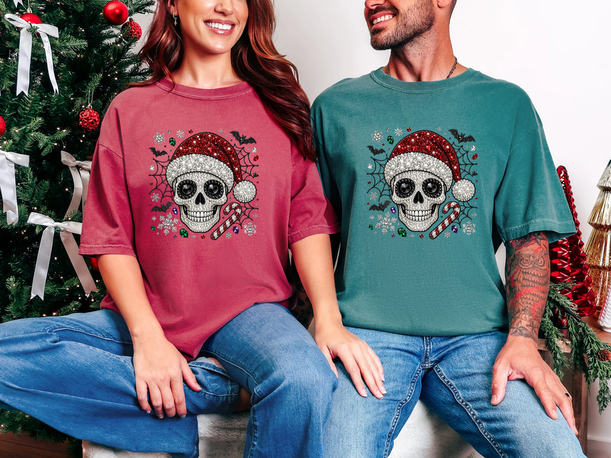 Christmas Skellie Rhinestone DTF TRANSFER