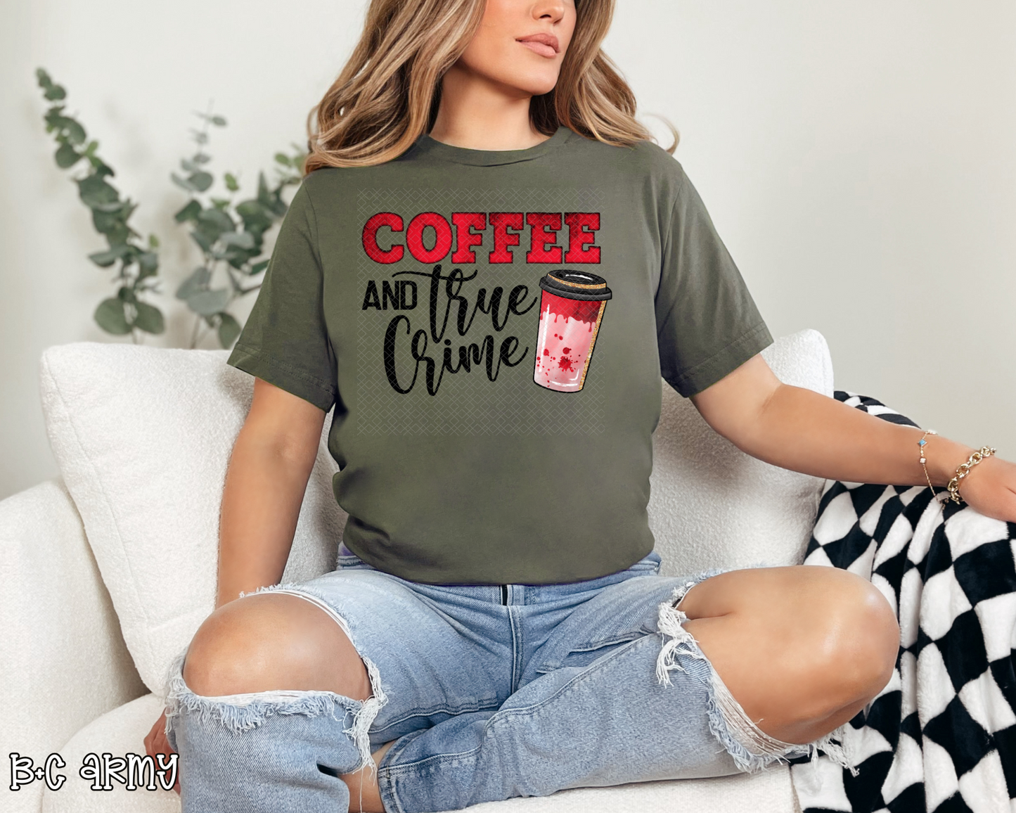 Coffee and True Crime DTF TRANSFER
