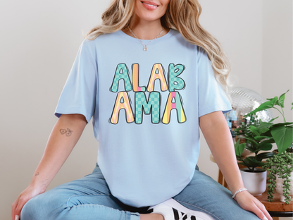 Colorful State Name MONTANA DTF TRANSFER