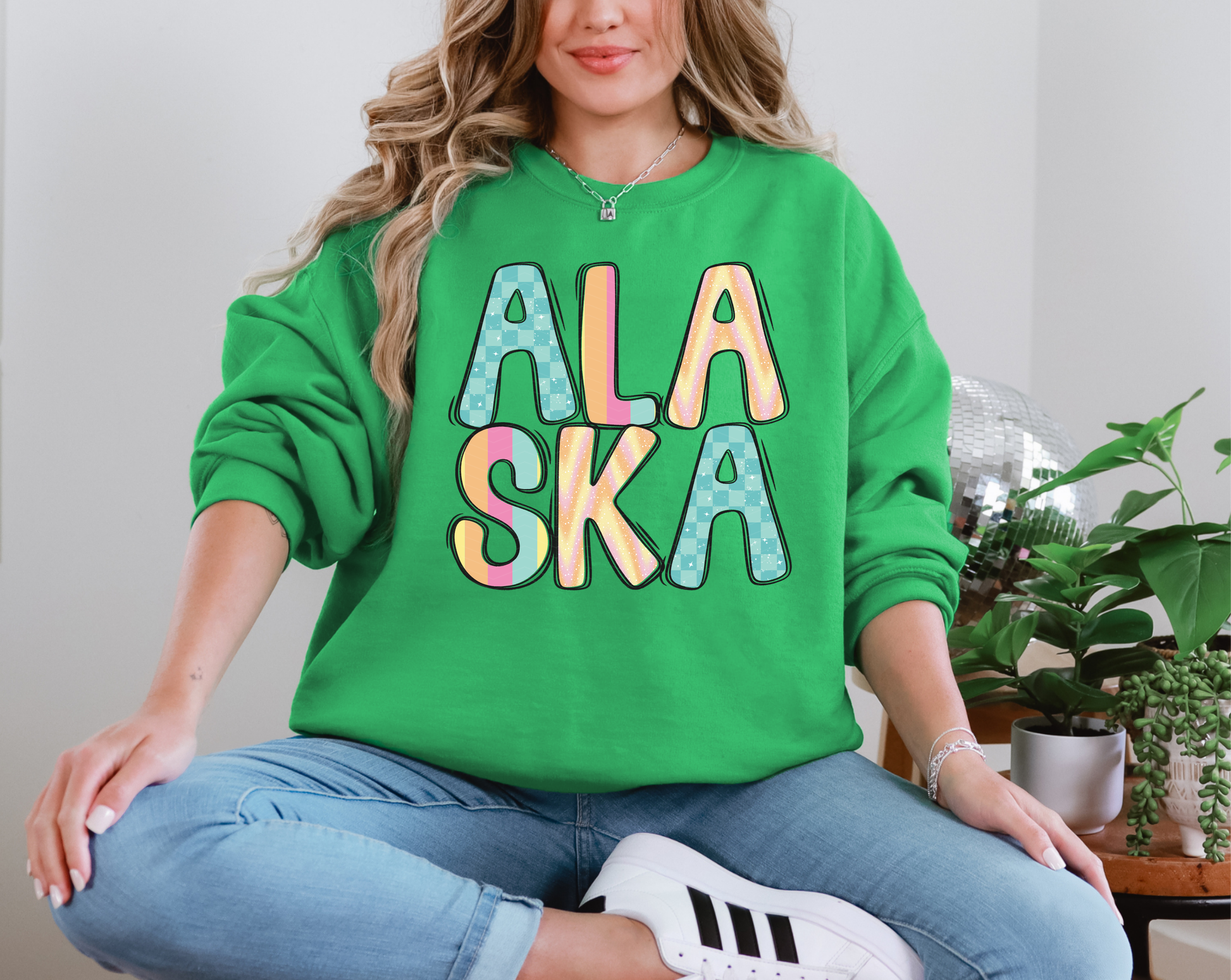 Colorful State Name NEBRASKA DTF TRANSFER