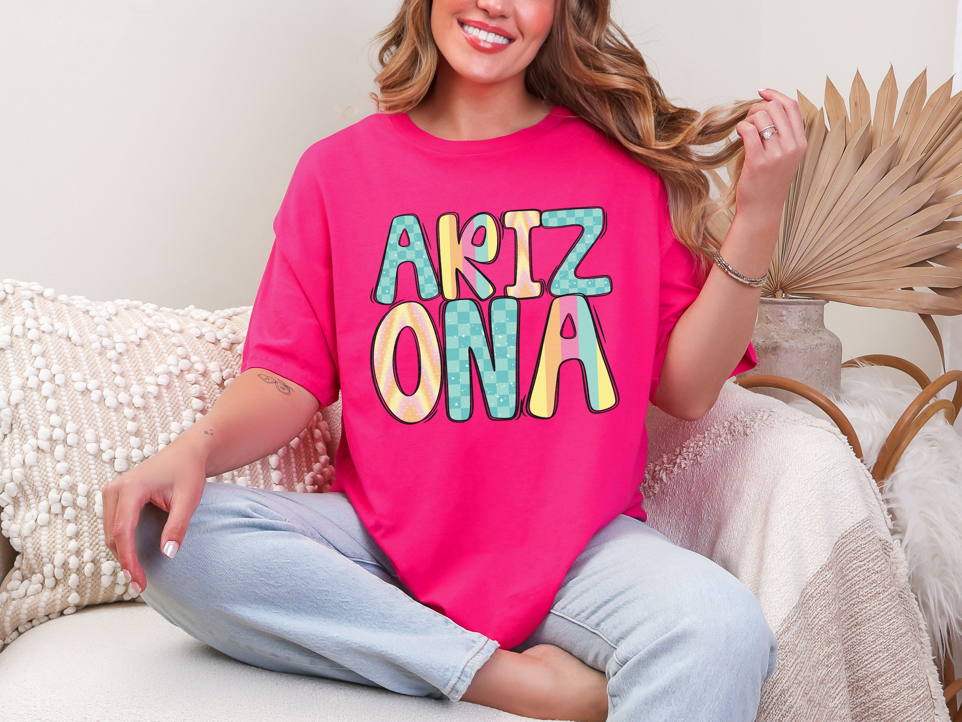Colorful State Name NEVADA DTF TRANSFER