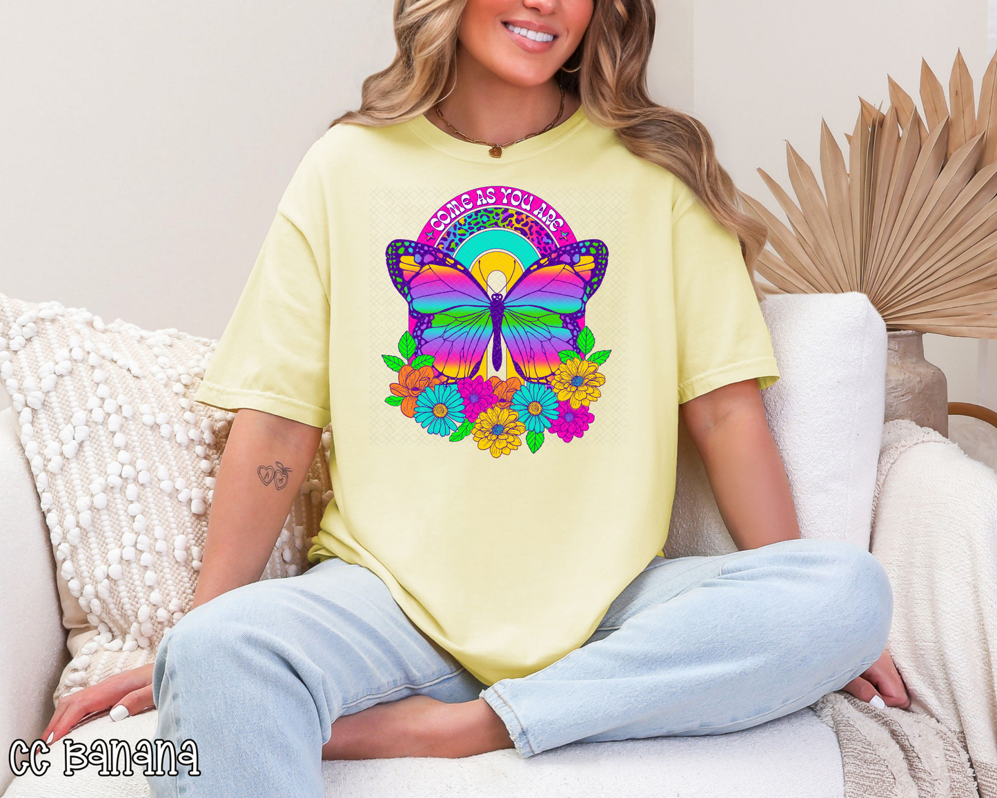 Come As You Are Neon DTF TRANSFER