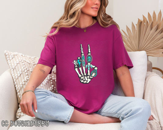 Concho Ring Skellie Hand DTF TRANSFER