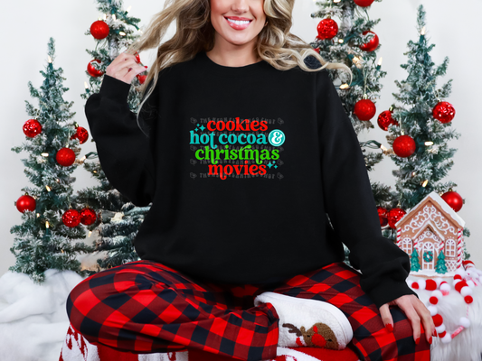 Cookies Hot Cocoa & Christmas Movies DTF TRANSFER