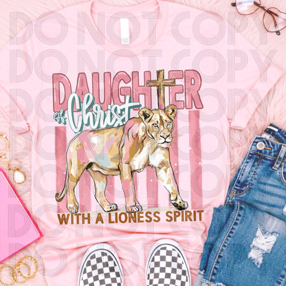 Daughter of Christ with a Lioness Spirit DTF TRANSFER