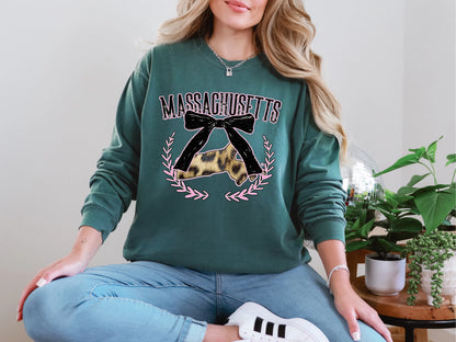 Coquette Leopard State MA DTF TRANSFER