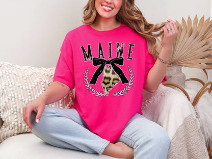 Coquette Leopard State ME DTF TRANSFER