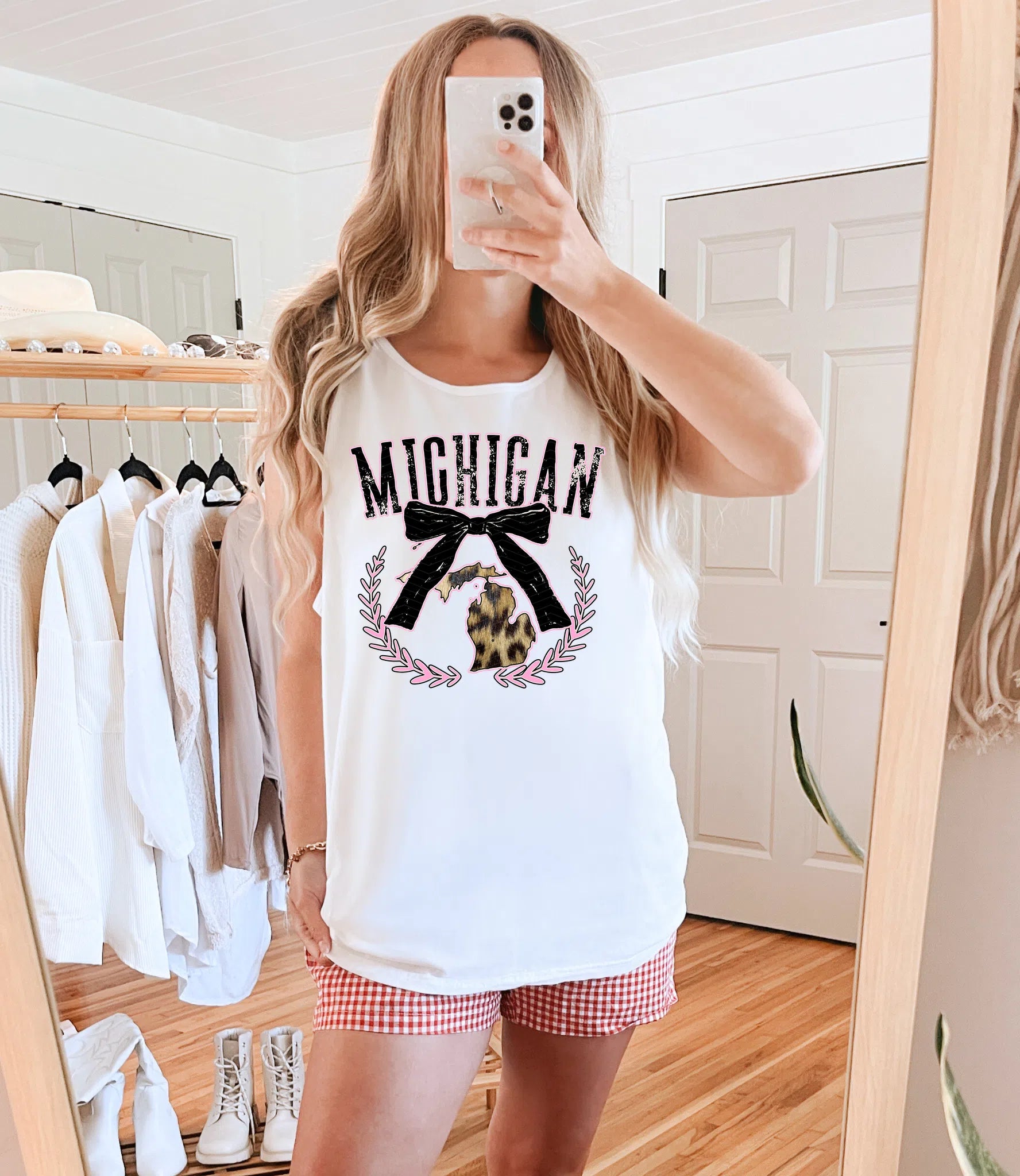 Coquette Leopard State MI DTF TRANSFER