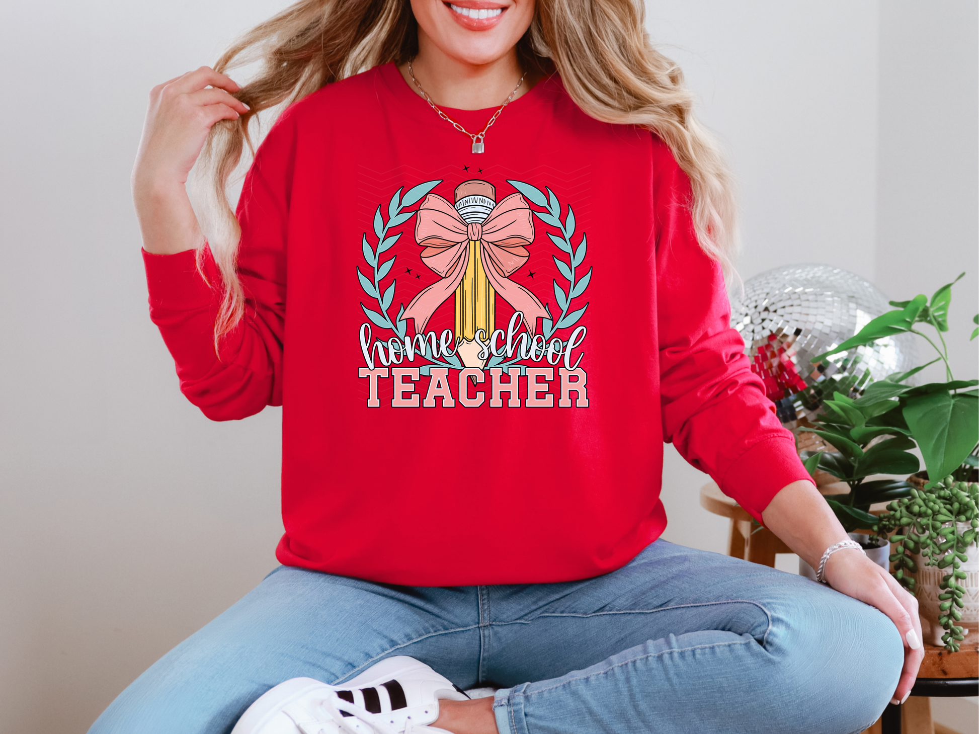 Coquette School Pencil Home School Teacher DTF TRANSFER