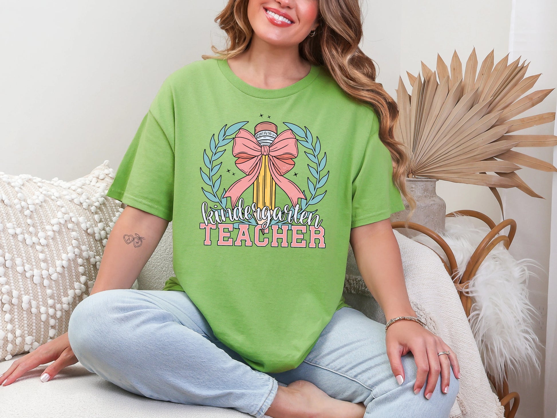 Coquette School Pencil Kindergarten Teacher DTF TRANSFER