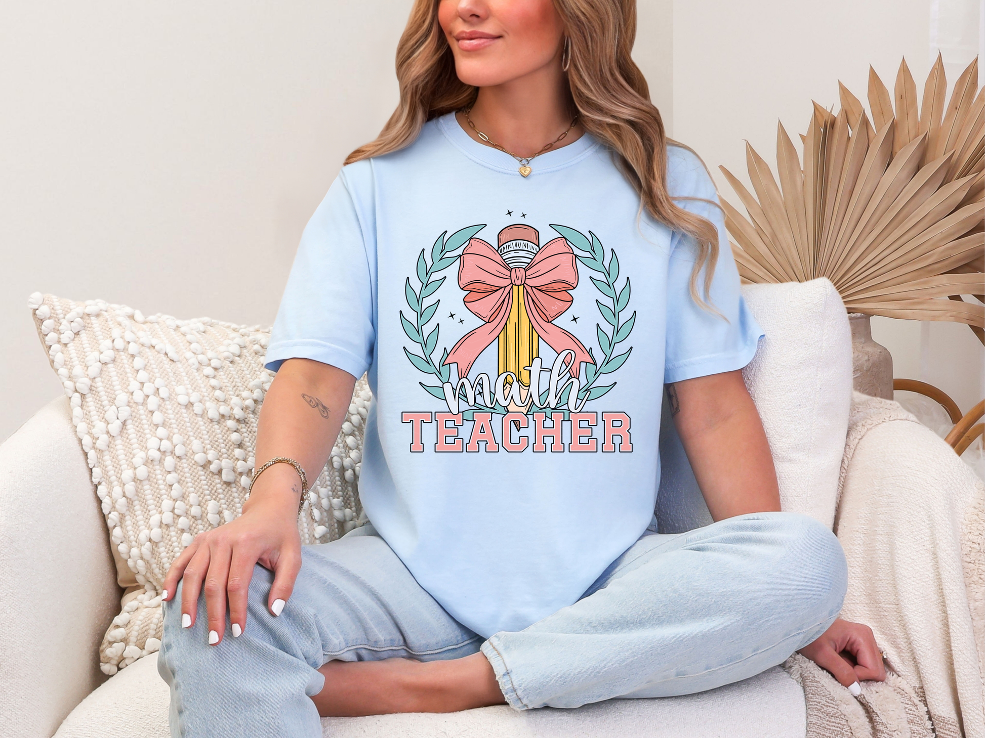 Coquette School Pencil Math Teacher DTF TRANSFER