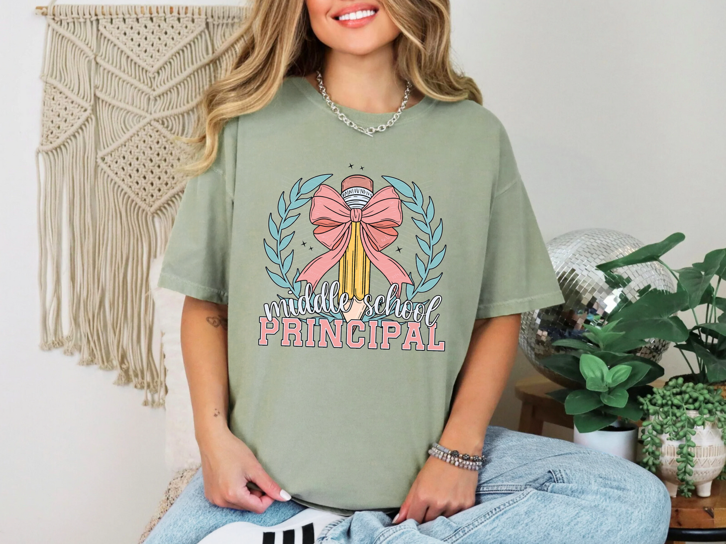Coquette School Pencil Middle School Principal DTF TRANSFER