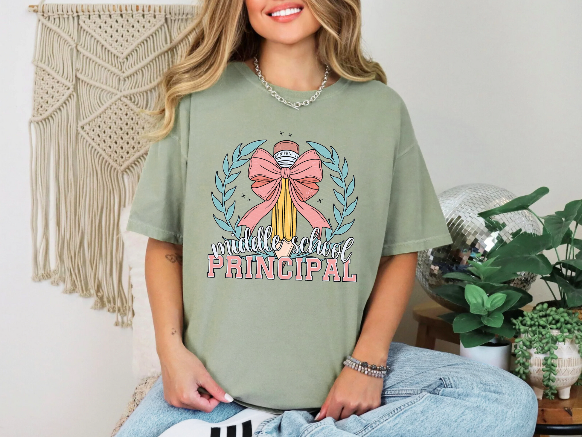 Coquette School Pencil Middle School Principal DTF TRANSFER