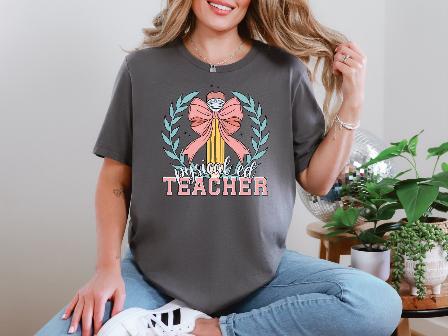 Coquette School Pencil Physical Ed Teacher DTF TRANSFER