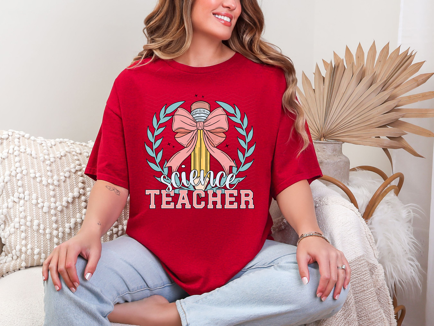 Coquette School Pencil Science Teacher DTF TRANSFER