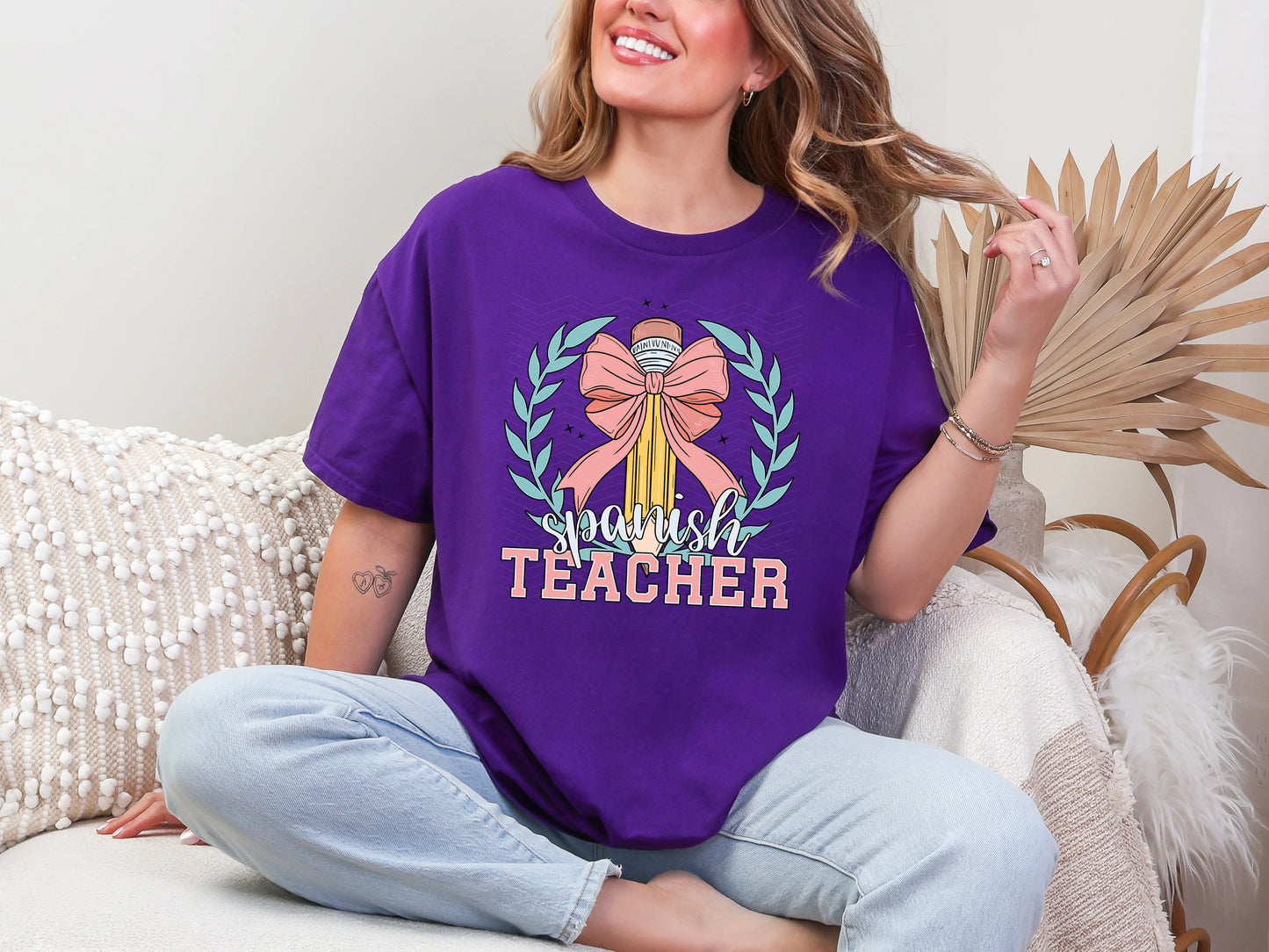 Coquette School Pencil Spanish Teacher DTF TRANSFER