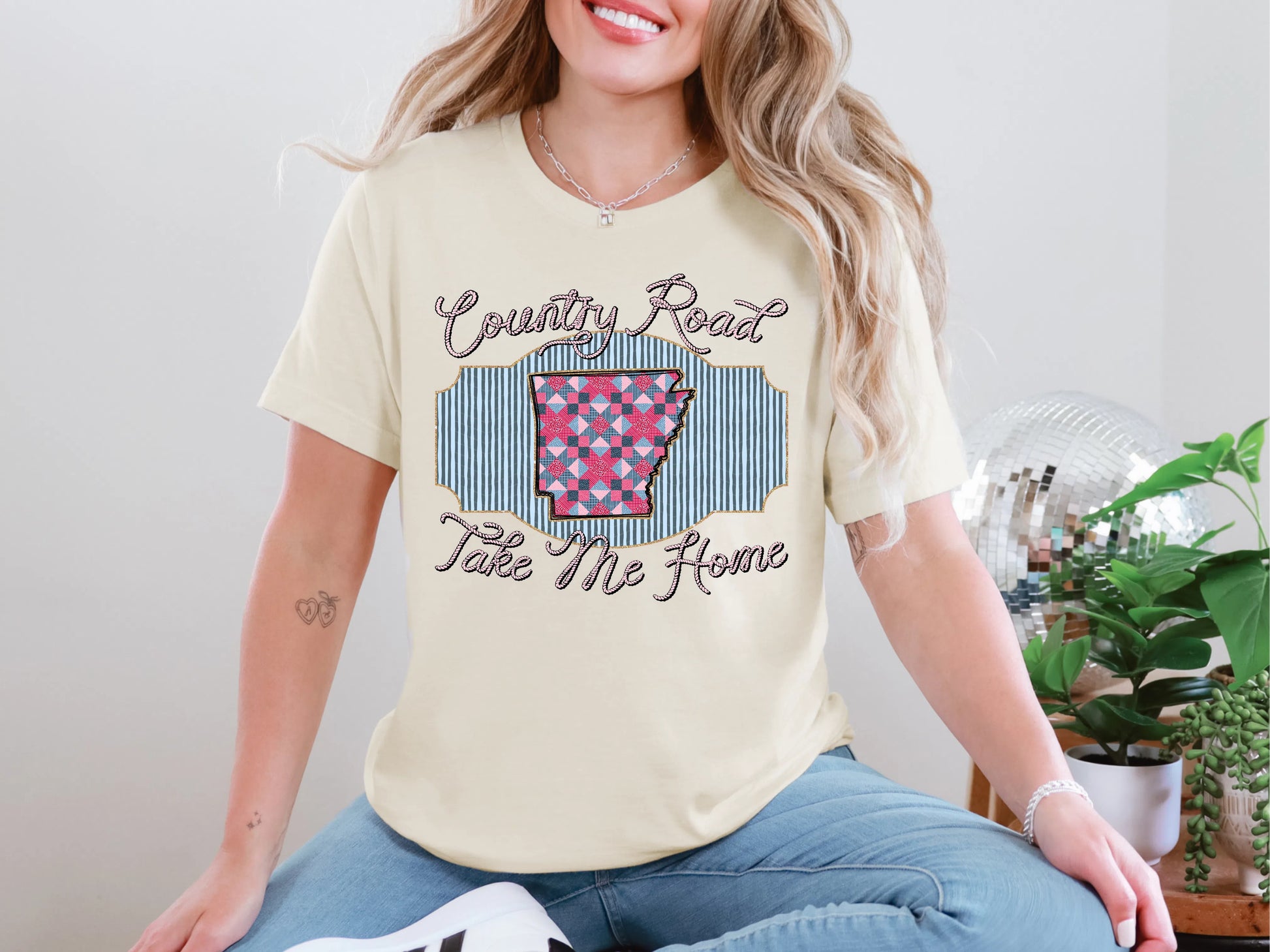 Country Road Take Me Home AR DTF TRANSFER