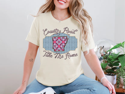 Country Road Take Me Home AR DTF TRANSFER