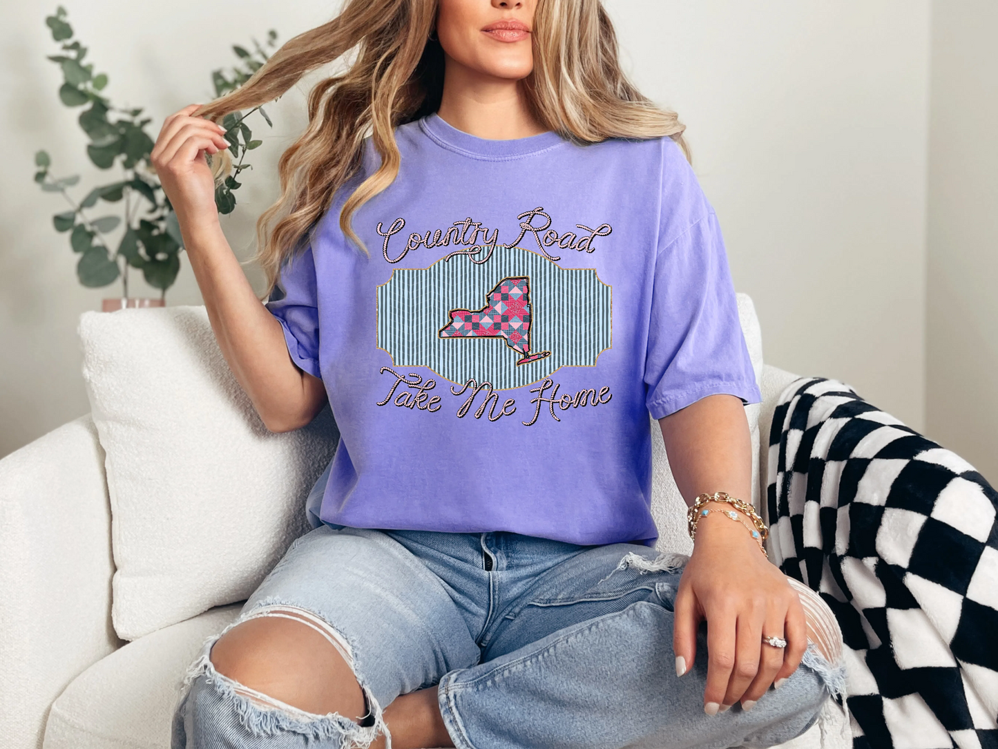 Country Road Take Me Home NY DTF TRANSFER