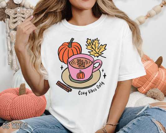 Cozy Vibes Only Coffee DTF TRANSFER